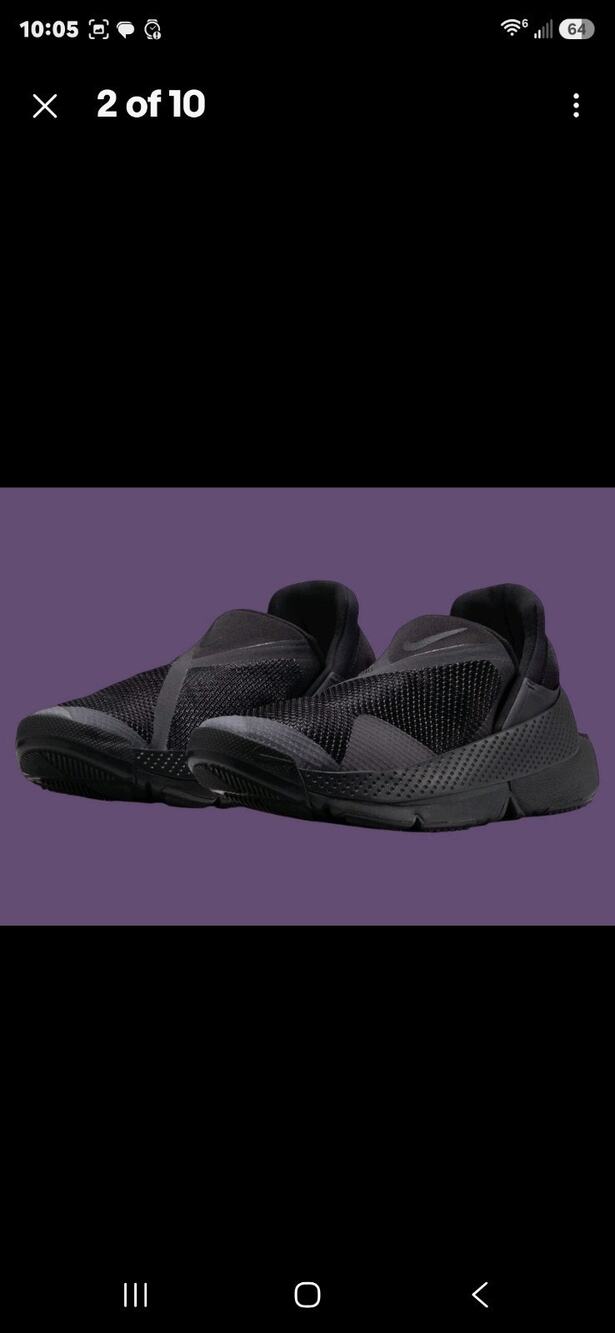 Women's Nike Go Flyease Triple Black Blackout Nby DR5540-006 sz 8 Easy On/Off